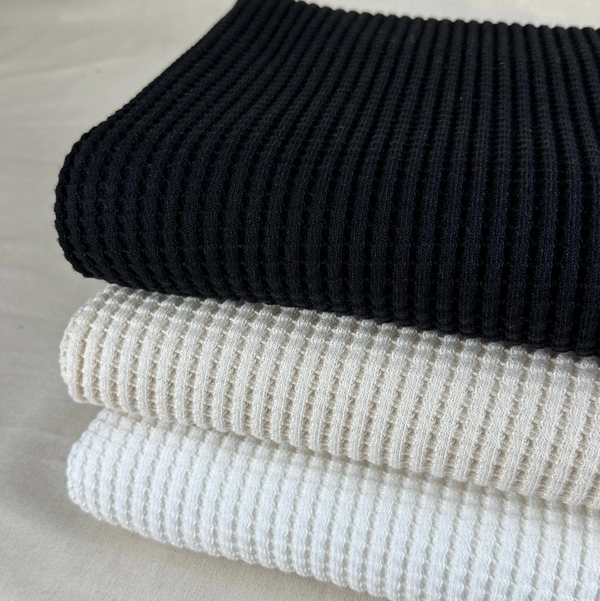 Waffle Knit Fabric by the Yard