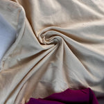 Cream Cotton Jersey Spandex 10 oz Medium Weight Eco-Friendly Sustainable Fabric By the Yard - View 4