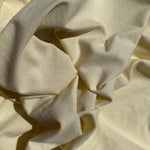 100% Cotton Jersey Light Yellow Knit Medium-Heavy Weight Eco-Friendly Fabric By The Yard 60″ - View 2