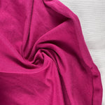 Magenta Cotton Jersey Spandex 10 oz Medium Weight Eco-Friendly Sustainable Fabric By the Yard