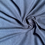 100% Cotton Jersey Navy Blue Knit Medium-Heavy Weight Eco-Friendly Fabric By The Yard 60″ - View 2