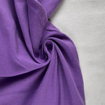 Purple Cotton Jersey Spandex 10 oz Medium Weight Eco-Friendly Sustainable Fabric By the Yard - View 4