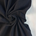 Black Cotton Jersey Spandex 10 oz Medium Weight Eco-Friendly Sustainable Fabric By the Yard - View 3