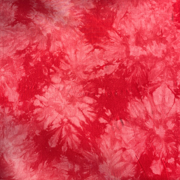Bamboo Apple Red Cloud Tie Dye Splash Spandex Jersey Knit 60″ Eco-Friendly Fabric By The Yard Good For Face Mask