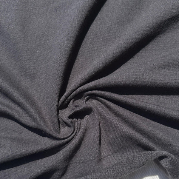 100% Cotton Jersey Slate Gray Knit Medium-Heavy Weight Eco-Friendly Fabric By The Yard 60″
