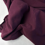 Maroon Cotton Jersey Spandex 10 oz Medium Weight Eco-Friendly Sustainable Fabric By the Yard - View 2