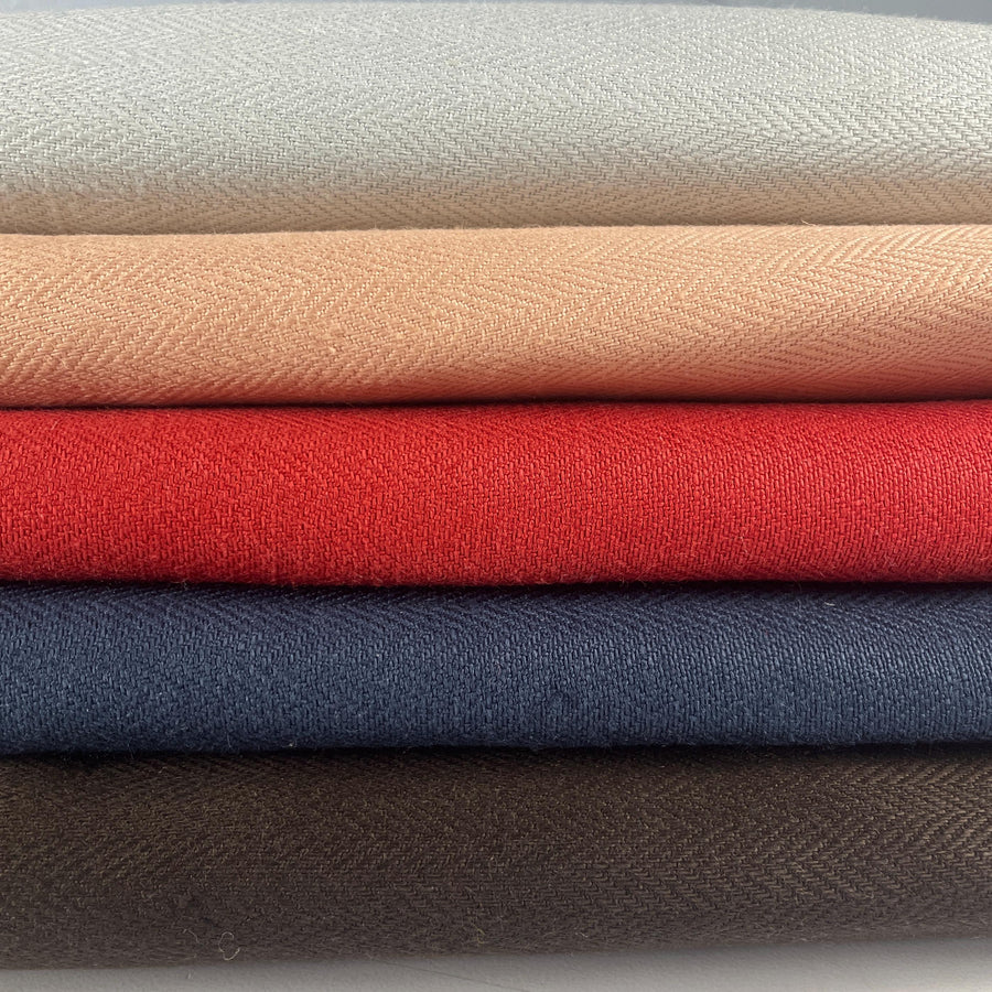 100% Italian Linen Heavy Herringbone 12 oz Upholstery/Apparel Fabric By The Yard 60″
