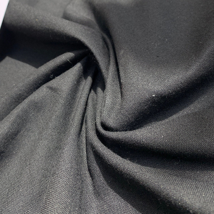 100% Cotton Black Broadcloth Sheeting Fabric By the Yard 60″