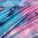 Bamboo Spandex Jersey Knit Blue,Pink & Purple Cloud Tie Dye Splash 60″ Eco-Friendly Fabric By The Yard eco-friendly - View 4