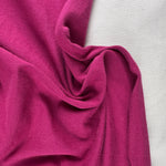Magenta Cotton Jersey Spandex 10 oz Medium Weight Eco-Friendly Sustainable Fabric By the Yard - View 4