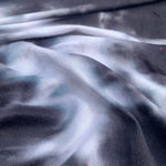 Modal Spandex Black & White Tie Dye Jersey Knit 60″ Fabric By The Yard Good For Face Mask - View 2