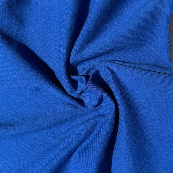 100% Cotton Jersey Royal Blue Knit Medium-Heavy Weight Eco-Friendly Fabric By The Yard 60″