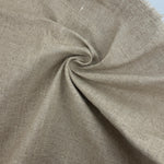 Cotton Linen Blend Khaki Medium Weight Apparel Upholstery Fabric By The Yard 10 Oz
