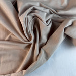 Tan Cotton Jersey Spandex 10 oz Medium Weight Eco-Friendly Sustainable Fabric By the Yard - View 3