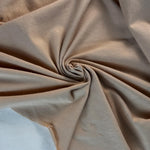 Cream Cotton Jersey Spandex 10 oz Medium Weight Eco-Friendly Sustainable Fabric By the Yard - View 3