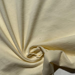 100% Cotton Jersey Light Yellow Knit Medium-Heavy Weight Eco-Friendly Fabric By The Yard 60″