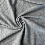 Cotton Baby Thermal Fabric – Gray 9 oz | Soft Waffle Knit 5% Spandex by the Yard - View 3