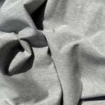 100% Cotton Jersey Heather Gray Knit Medium-Heavy Weight Eco-Friendly Fabric By The Yard 60″ - View 2