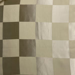 Cream & Gold Checkered Wool Silk