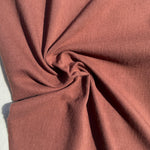 100% Cotton Jersey Brown Knit Medium-Heavy Weight Eco-Friendly Fabric By The Yard 60″ - View 2