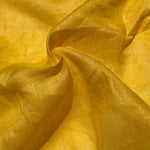 100% Linen 5.5 Oz Yellow Woven Fabric By The Yard - View 3