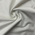 Heavy Cotton French Terry White Knit With Matching Jersey and Rib | 450 GSM/22 Oz French Terry Heavy Sweatshirt Fabric By The Yard - View 2
