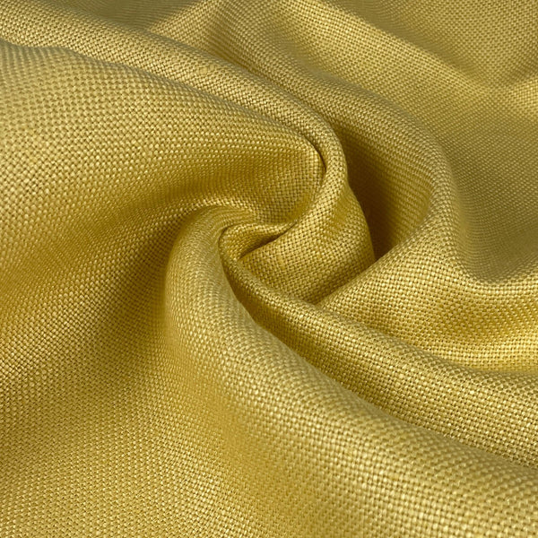 100% Italian Linen Yellow Heavy Canvas 12 oz Upholstery/Apparel Fabric By The Yard 60″
