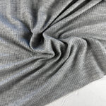Cotton Brushed Thermal Fabric – Navy Blue 9 oz | Soft Waffle Knit 5% Spandex by the Yard - View 5