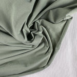 Sage Green Cotton Jersey Spandex 10 oz Medium Weight Eco-Friendly Sustainable Fabric By the Yard
