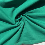 100% Cotton Jersey Kelly Green Knit Medium-Heavy Weight Eco-Friendly Fabric By The Yard 60″