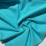 100% Cotton Jersey Aqua Blue Knit Medium-Heavy Weight Eco-Friendly Fabric By The Yard 60″ - View 4