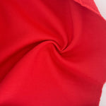Organic Red Cotton Fleece  Medium Weight | 350 GSM/ 12 OZ Knit Sweatshirt Fabric By The Yard - View 2