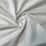 White Cotton Jersey Spandex 10 oz Medium Weight Eco-Friendly Sustainable Fabric By the Yard - View 3