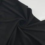 Bamboo Spandex Black Lycra Jersey Knit Fabric By the Yard 60″ - View 3