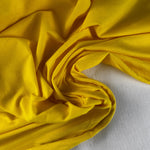 Yellow Cotton Jersey Spandex 10 oz Medium Weight Eco-Friendly Sustainable Fabric By the Yard - View 3