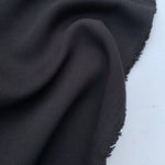 Black 100% Rayon Lyocell Twill Medium Weight 58″ Woven Fabric By the Yard 60″