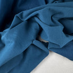 CornFlower Blue Cotton Jersey Spandex 10 oz Medium Weight Eco-Friendly Sustainable Fabric By the Yard - View 3