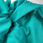Blue Green Cotton Jersey Spandex 10 oz Medium Weight Eco-Friendly Sustainable Fabric By the Yard - View 2