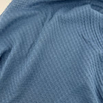 Blue Brushed Waffle Thermal Fabric – Air Force Blue 9 oz | Soft Waffle Knit 5% Spandex by the Yard - View 4