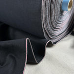 Black Selvedge Denim | Woven Fabric by the Yard | 470 GSM/14 oz Denim