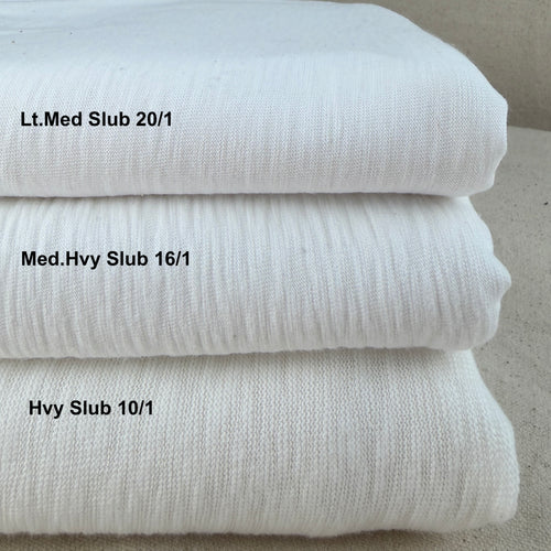 Slub Jersey Tee Kit — jersey + matching rib