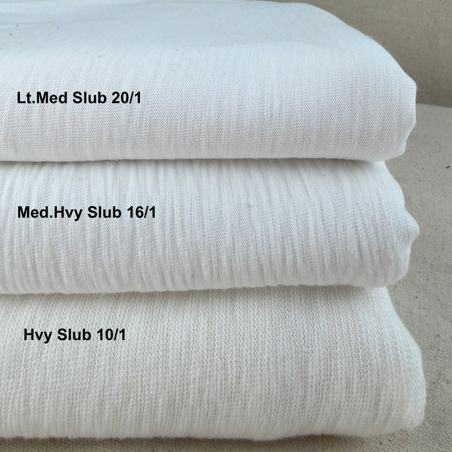 Slub Jersey Tee Kit — jersey + matching rib