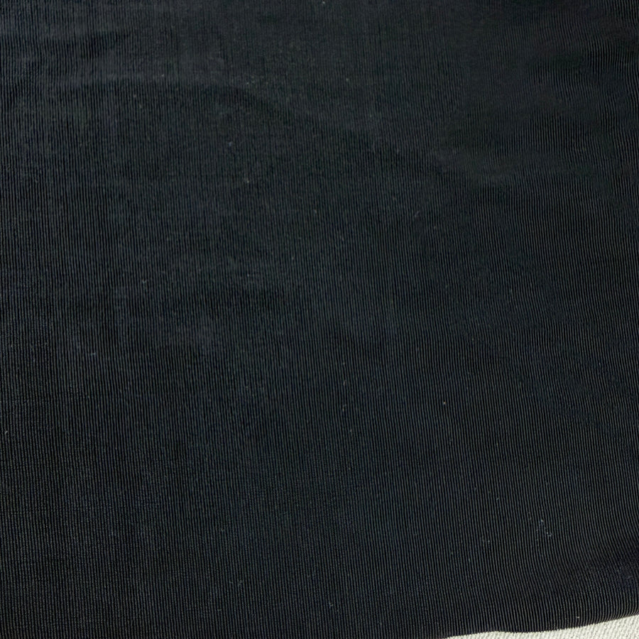 Black Ribbing Fabric | By the Yard