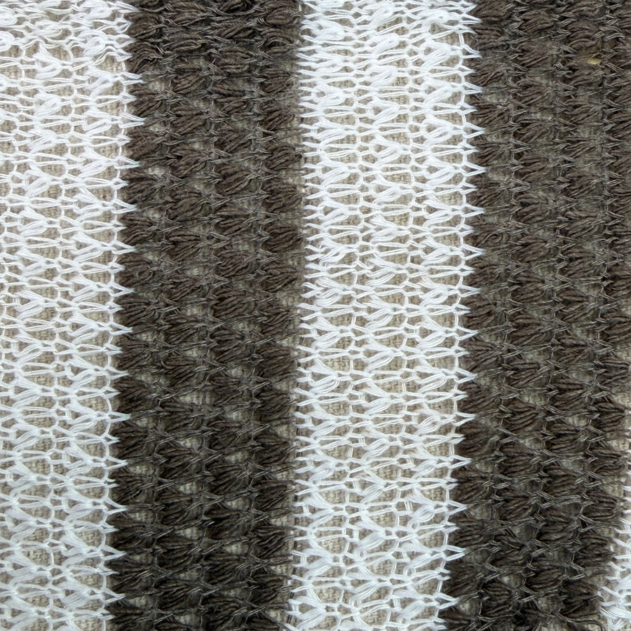 Jacquard Woven Crochet Sweater Fabric | By the Yard