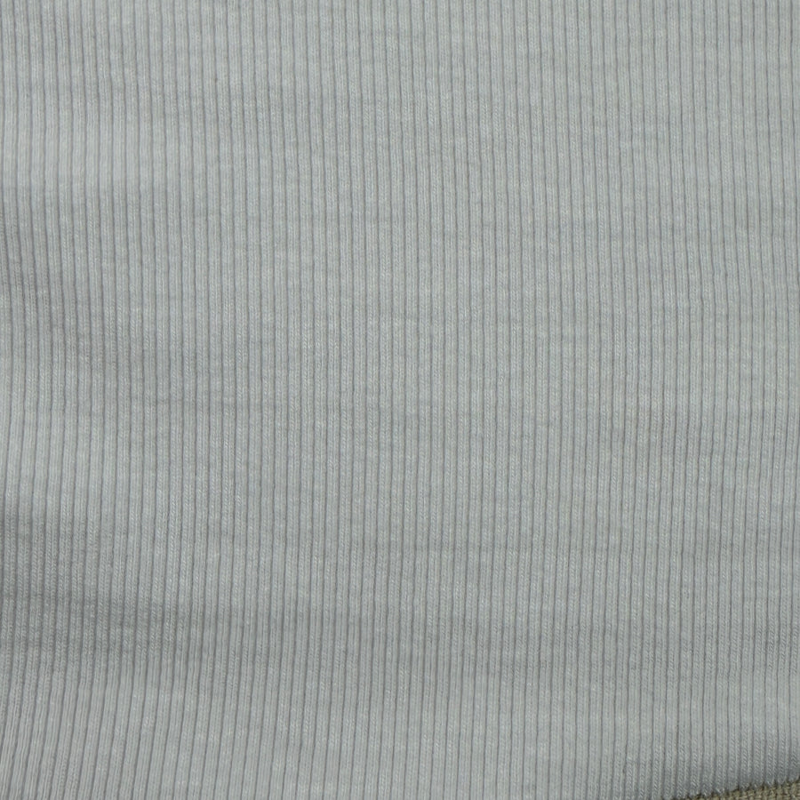 White Cotton Modal Ribbing | By the Yard