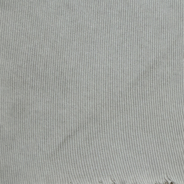 White Thermal Ribbing | By the Yard