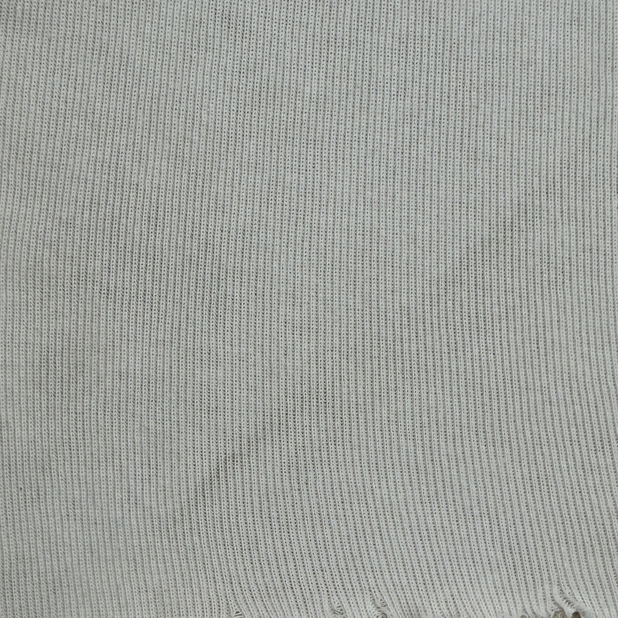 White Thermal Ribbing | By the Yard