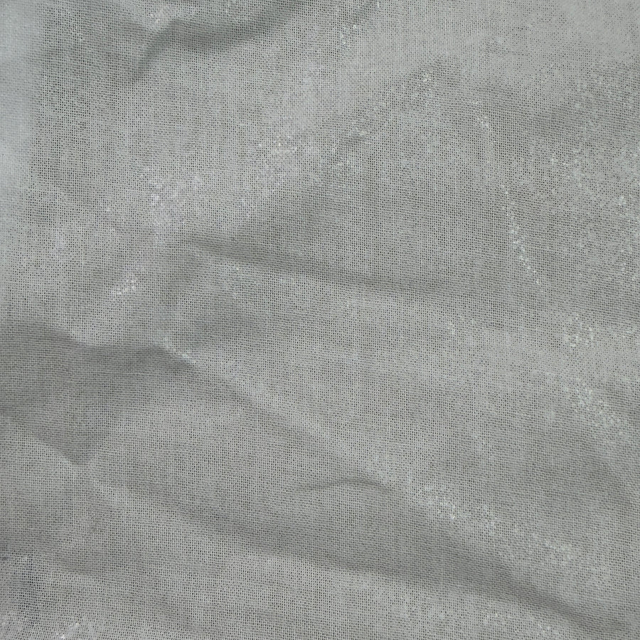 White Floral Poly Cotton Fabric| By the Yard