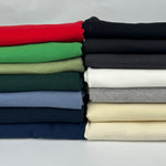 Midweight Cotton Jersey Knit Fabric, 200 GSM · matching rib available separately