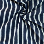 Cotton Jersey Stripe · navy/cream